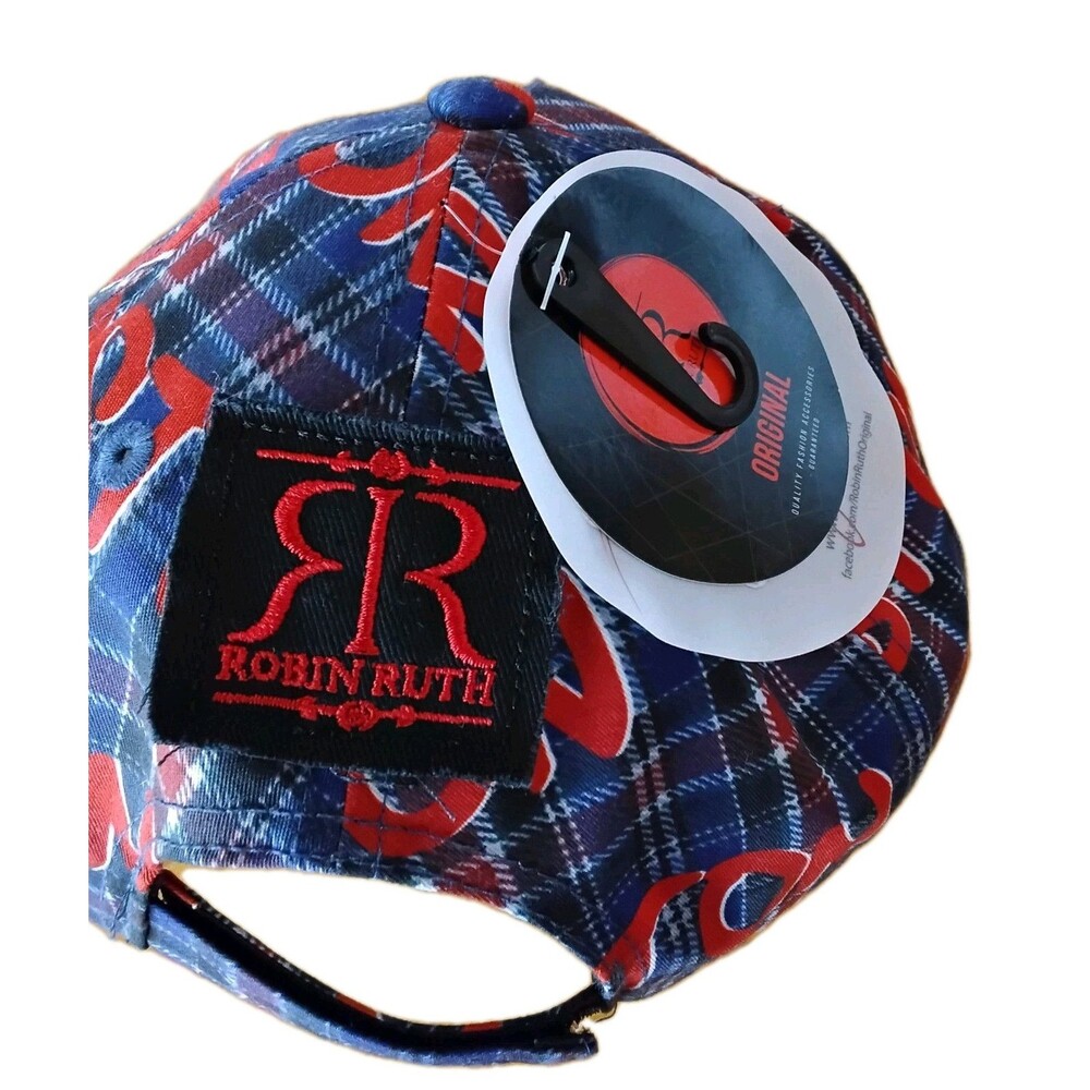 Boston Baseball Cap Robin Ruth Boston Hat All Over Design Excellent - Picture 4 of 5